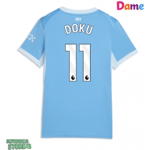 Manchester City Jeremy Doku #11 Replika Hjemmebanetrøje Dame 2026-27 Kortærmet